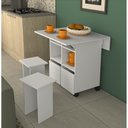 Ver imagem 3 de Mesa Tampo Dobrável com 4 Bancos Nova Mobile