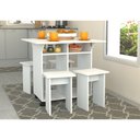 Ver imagem 2 de Mesa Tampo Dobrável com 4 Bancos Nova Mobile