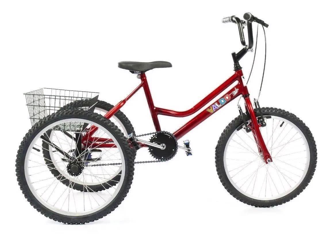 Triciclo Infantil Aro 20 - Super Luxo - Vermelho