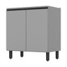 Balcão 02 Portas 800mm Henn Belize Cinza - 1