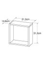 Ver imagem 3 de Conjunto 2 Nichos Organizadores Multiuso 31,3cm Branco