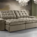 Ver imagem 1 de Sofá Retrátil e Reclinável 4 Lugares 234cm x 105cm Kingston Estofados Buriti