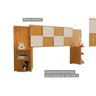 Cabeceira Cama Box Madeirado Cor Cinamomo/off White Casal/queen Firenze C/ 6 Prateleiras Cinamomo/ - 5