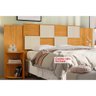 Cabeceira Cama Box Madeirado Cor Cinamomo/off White Casal/queen Firenze C/ 6 Prateleiras Cinamomo/ - 1