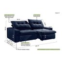 Ver imagem 3 de Sofá Retrátil e Reclinável 4 Lugares 234cm x 108cm Monza Estofados Buriti