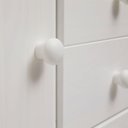 Ver imagem 6 de Cômoda Madeira Maciça 1 Porta 4 Gavetas Rondo Branco