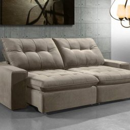 Sofá Retrátil e Reclinável 5 Lugares 274cm x 108cm Monza Estofados Buriti - 1 Sofá Retrátil e Reclinável 5 Lugares 274cm x 108cm Monza Estofados Buriti - 1