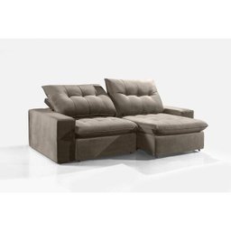 Sofá Retrátil e Reclinável 5 Lugares 274cm x 108cm Monza Estofados Buriti - 4 Sofá Retrátil e Reclinável 5 Lugares 274cm x 108cm Monza Estofados Buriti - 4