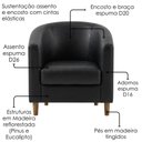 Ver imagem 5 de Poltrona Decorativa Aura Pes Madeira Courino Tcs 724 Moll
