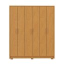 Ver imagem 2 de Guarda-Roupa Casal 6 Portas 2 Gavetas MDF Malta Marrom/Cerejeira