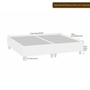 Ver imagem 4 de Cama Box com Cabeceira Queen Elegante Linho Cinza - Sallar Home