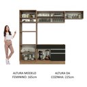 Ver imagem 6 de Cozinha Completa 270011 com Armário e Balcão Rustic/preto