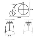 Ver imagem 3 de Suporte para Plantas Jardineira Floreira Bicicleta de Ferro:preto