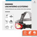 Ver imagem 4 de Lanterna para Cabeça 10 Led's com Fitas Elásticas para Fixação Corrida Trilha Pesca - Starfer