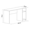 Ver imagem 3 de Mesa Gamer com Nichos Preto
