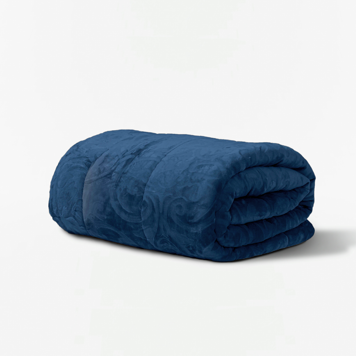 Coberdrom Queen Habitat Dupla Face Plush Premium 2,4m x 2,6m Cobertor Edredom Luxuoso Cor:Marinho - 2