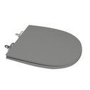 Ver imagem 3 de Assento Sanitário Poliéster para Louça Carrara (deca) Slow Close Cromado (reb. Oculto) Cinza Vip