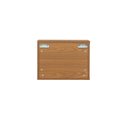Ver imagem 6 de Mesa de Cabeceira Suspensa Har 2 Gavetas - 45 Cm X 35 Cm - Tauari / Telinha Rattan Louro Freijó - Te