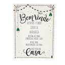 Ver imagem 1 de Quadro Box Bem Vindo Branco em Mdf 30x40