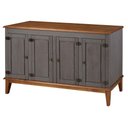 Ver imagem 1 de Buffet Antoine 4 Portas Cor Cinza com Amendoa 149 Cm - 60747