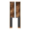 Ver imagem 3 de Conjunto de Paneleiros 4 Portas 83cm com Vidro Linha Liga Modulado
