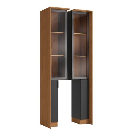 Conjunto de Paneleiros 4 Portas 83cm com Vidro Linha Liga Modulado