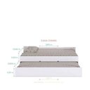 Ver imagem 3 de Bicama Cama com Auxiliar Solteiro Cor Branco Chiara Phoenix Baby