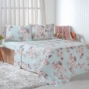 Ver imagem 1 de Jogo de Cama Solteiro 3 Pçs 150 Fios Super Macio 100% Algodão Garten