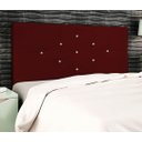 Ver imagem 3 de Cabeceira Estofada Box Casal Queen Size Encosto para Cama T Cross 164x126 Cm Marsala