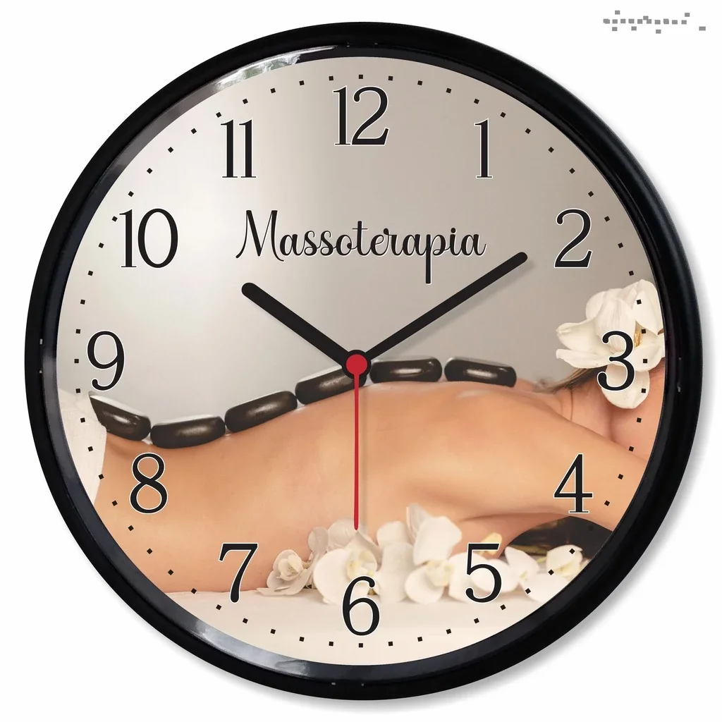 Relogio Parede Massoterapia Massagem Decoracao Salao Estetica Spa Presente - 1