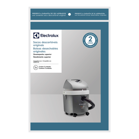 Saco Original Aspirador Electrolux Hidrovac Csehv Kit 3 Und