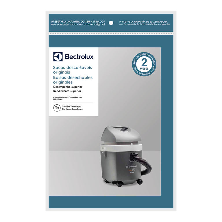 Saco Original Aspirador Electrolux Hidrovac Csehv Kit 3 Und Saco Original Aspirador Electrolux Hidrovac Csehv Kit 3 Und