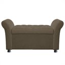 Ver imagem 2 de Recamier Bau Egeo 120x Suede Cappuccino - Dominic Decor