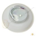 Ver imagem 2 de Arandela Eclipse Redonda 12w Led 3000k Luz Indireta Ip65 Externa Branco