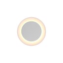 Ver imagem 1 de Arandela Eclipse Redonda 12w Led 3000k Luz Indireta Ip65 Externa Branco