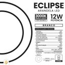 Ver imagem 6 de Arandela Eclipse Redonda 12w Led 3000k Luz Indireta Ip65 Externa Branco