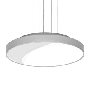 Lustre Pendente Redondo 7652 Para 3 Lâmpadas E27 Cor Prata
