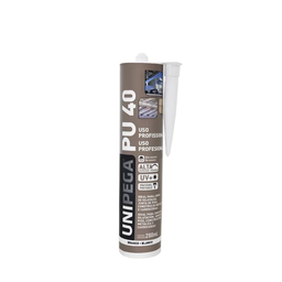 Kit 6 Adesivo Pu 40 Profissional 280ml Unipega Preto - 2