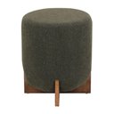 Ver imagem 1 de Puff Cravo - Bouclê Verde Escuro