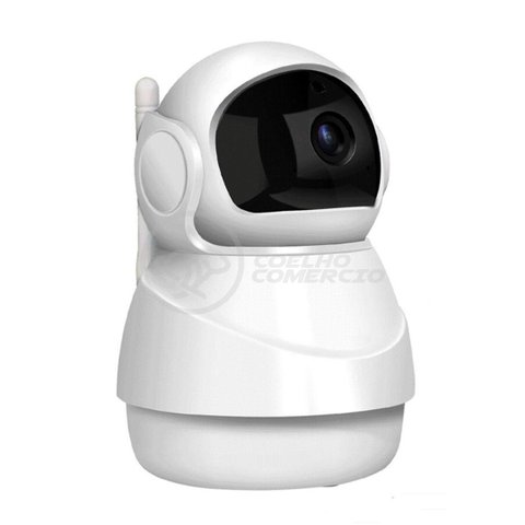 Câmera Ip C360 de Segurança Wifi 2 Antenas Robô Hd 1080p sem Fio Jortan Áudio Visão Noturna - 8166xp