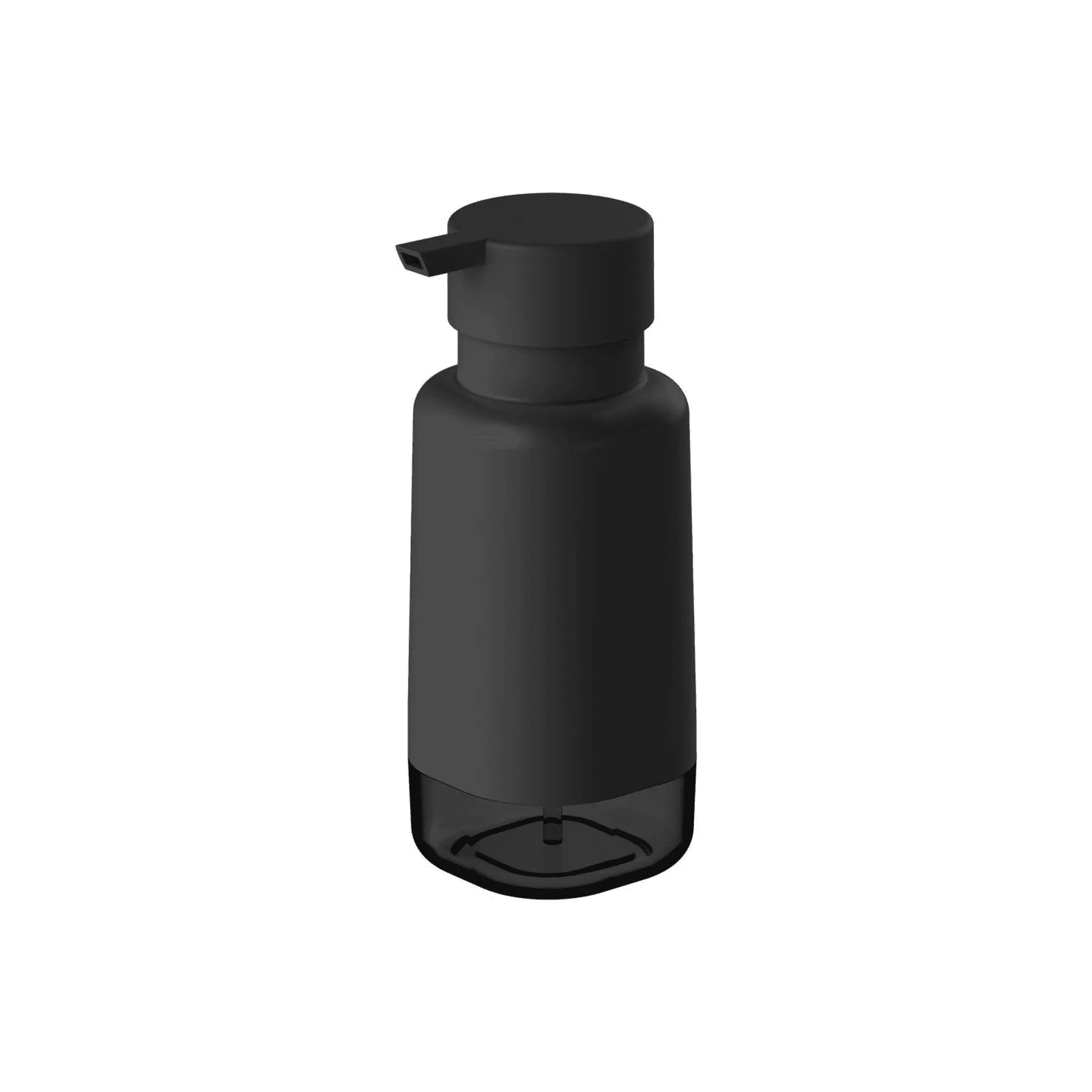Kit Banheiro Lavabo Dispenser Sabonete Liquido Porta Escova:preto - 2