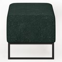 Ver imagem 6 de Puff Decorativo Para Sala de Estar Cléo W01 Base de Ferro 90 cm Linho Verde Musgo - Lyam Decor
