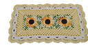 Ver imagem 1 de Tapete Sala Quarto Crochê Girassol Artesanal Amarelo 45x85