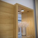 Ver imagem 6 de Home Rack Para TV Até 65 Polegadas Sala Quarto 2 Portas 3 Prateleiras MDF Marrom Madeira Off White