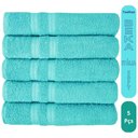 Ver imagem 2 de Kit 5 Toalhas Super Grossa e Felpuda Macia 80x150cm Verde Aqua Beka