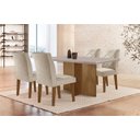 Ver imagem 1 de Conjunto Sala de Jantar Mesa com 4 Cadeiras Cayman Yescasa