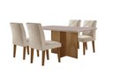 Ver imagem 2 de Conjunto Sala de Jantar Mesa com 4 Cadeiras Cayman Yescasa