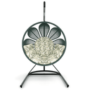 Ver imagem 2 de Balanço Flor em Corda Náutica Verde Militar - Tecido Vinales Verde