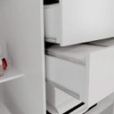 Ver imagem 4 de Guarda-Roupa Solteiro 2 Portas 2 Gavetas com Espelho Cancún Maxel