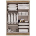 Ver imagem 2 de Guarda-Roupa Solteiro 2 Portas 2 Gavetas com Espelho Cancún Maxel